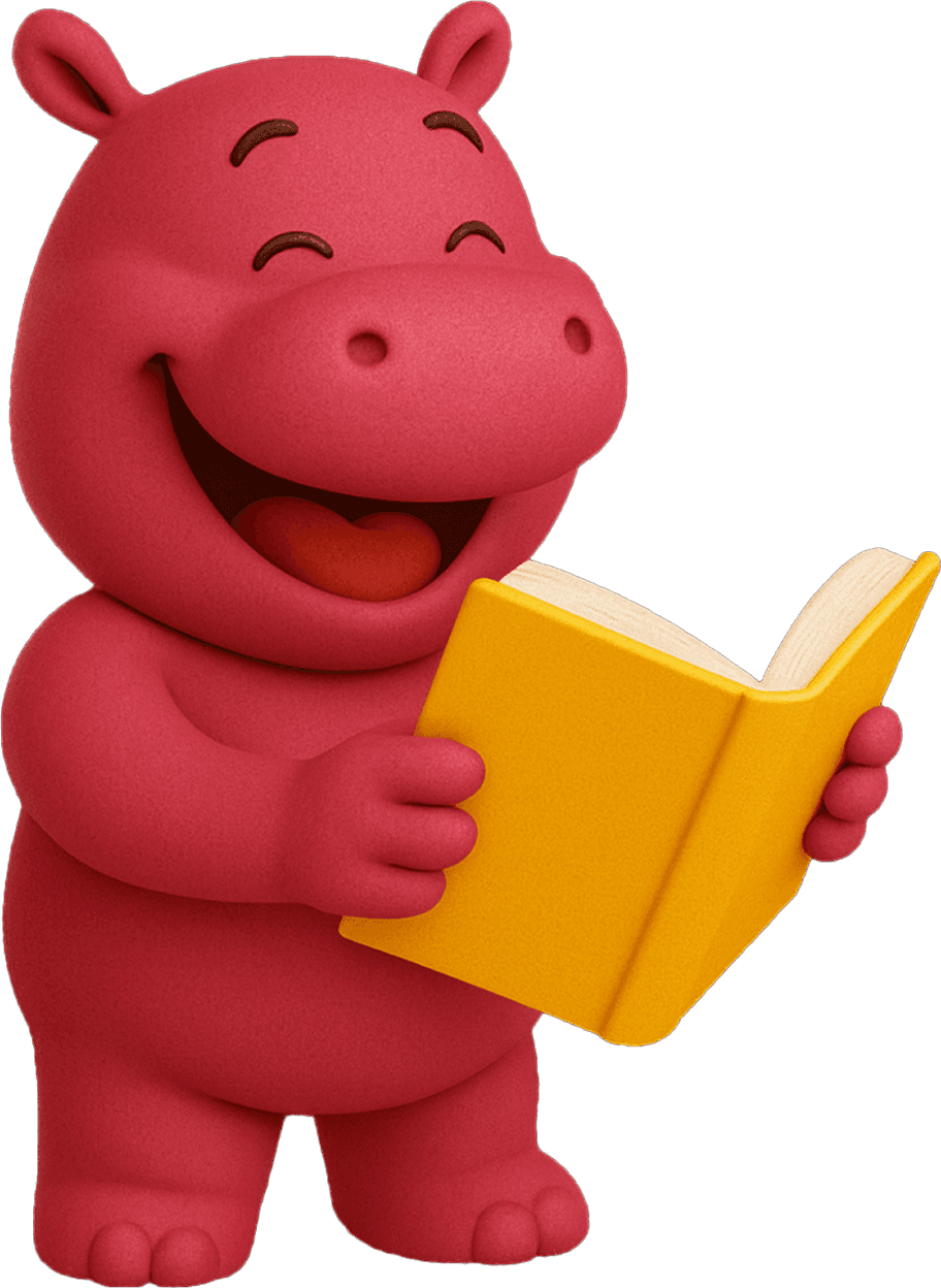 Hippo with a phone Illustration